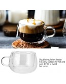 Двустенна стъклена чаша за кафе 100 мл